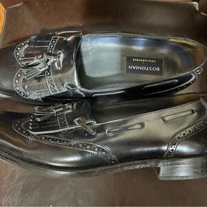 Bostonian Black Tassel Loafers for Men Size 10